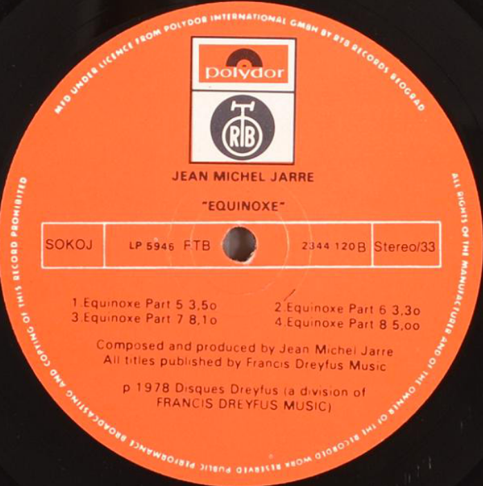Jarre, Jean Michel - Equinoxe