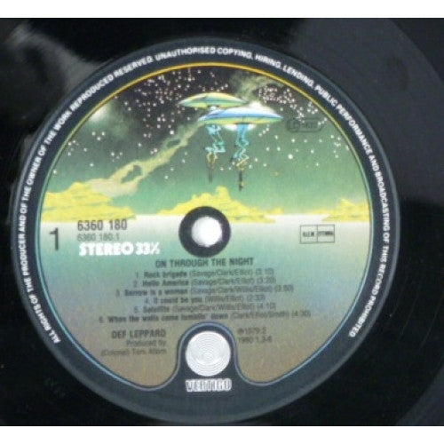 Def Leppard - On Through The Night.