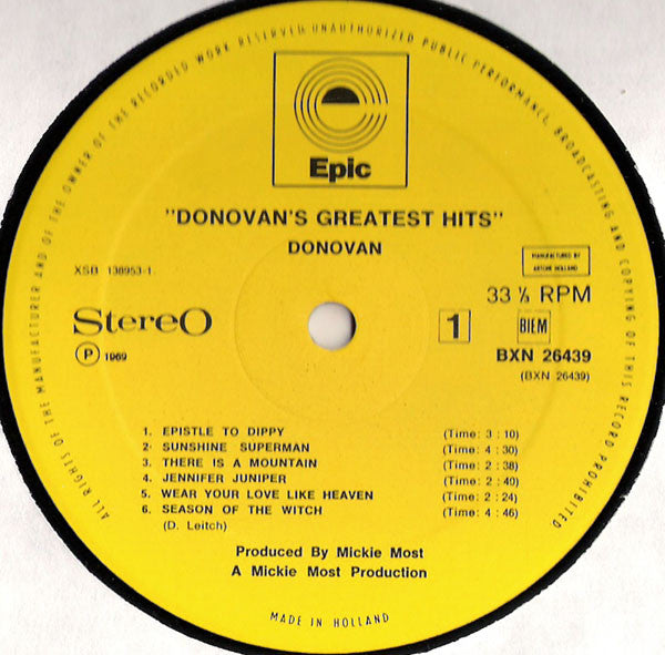 Donovan - Donovan's Greatest Hits