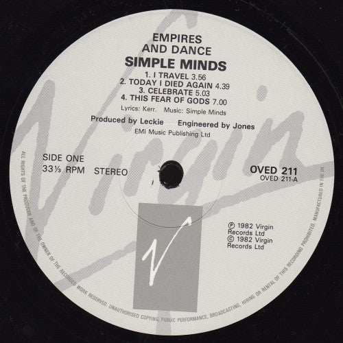 Simple Minds - Empires And Dance