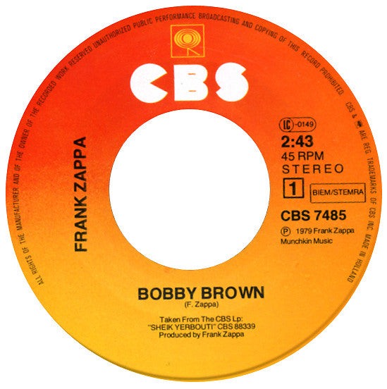 Zappa, Frank - Bobby Brown