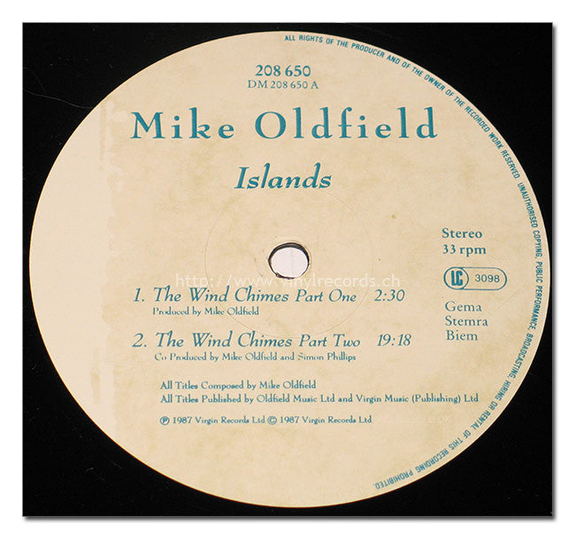 Oldfield, Mike - Island