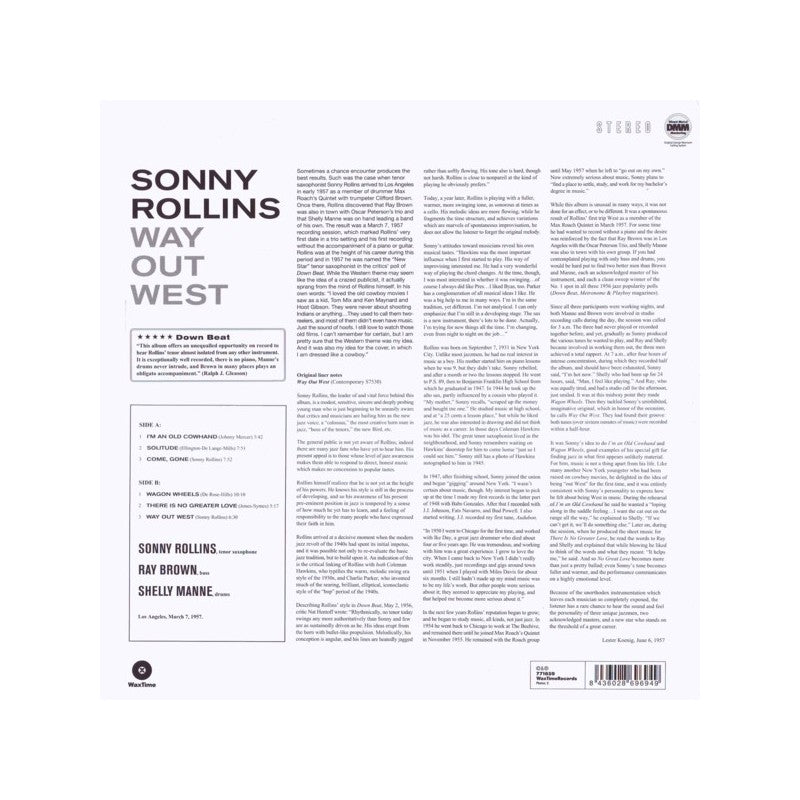 Rollins, Sonny - Way Out West
