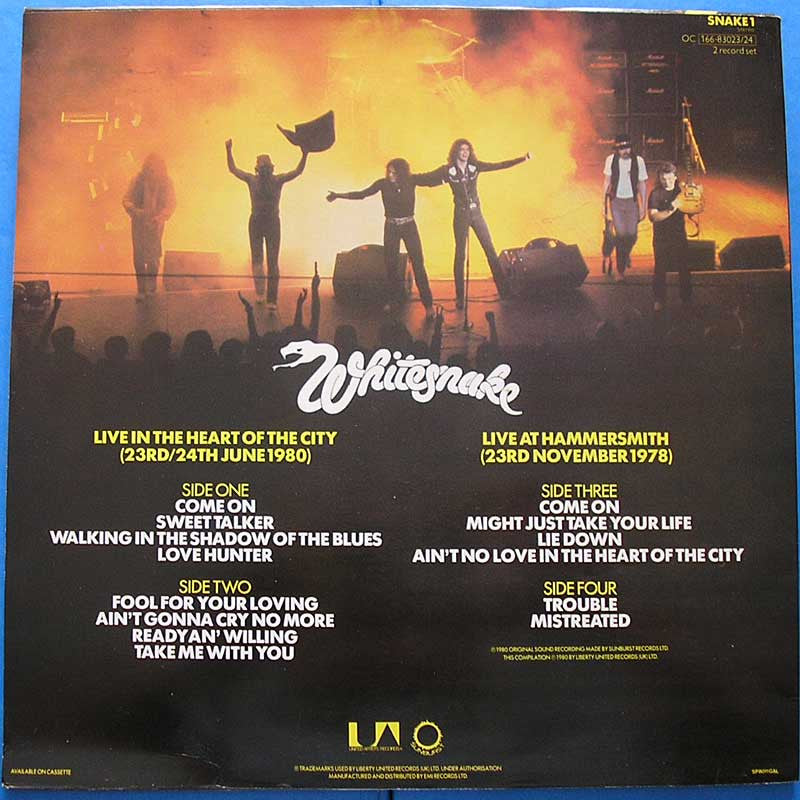 Whitesnake - Live.... In The Heart Of The City.