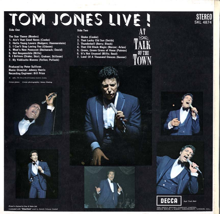 Jones, Tom - Live At The Talk Of The Town.