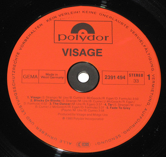 Visage - Visage.